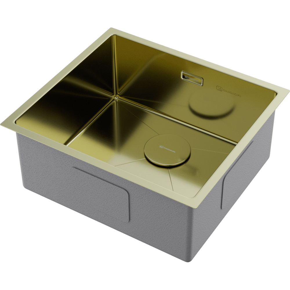 Omoikiri Taki 49-U/IF-LG нерж. сталь/светлое золото