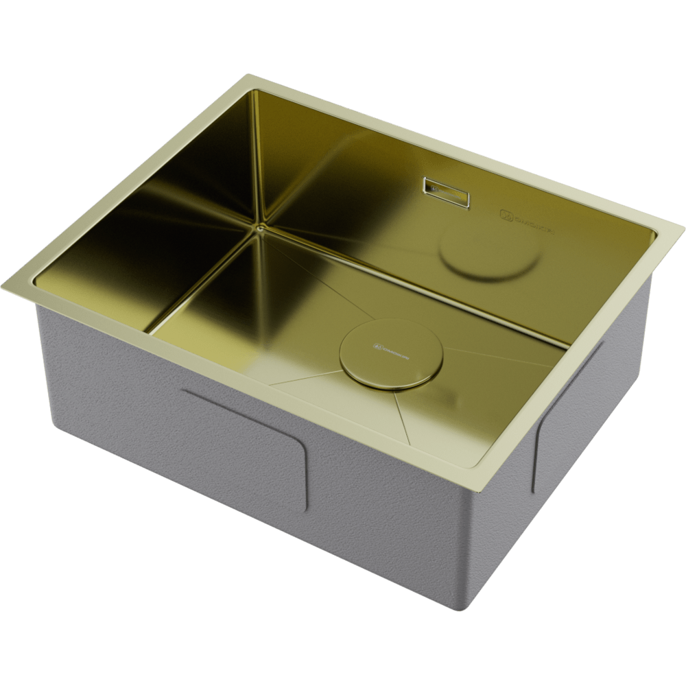 Omoikiri Taki 54-U/IF-LG нерж. сталь/светлое золото