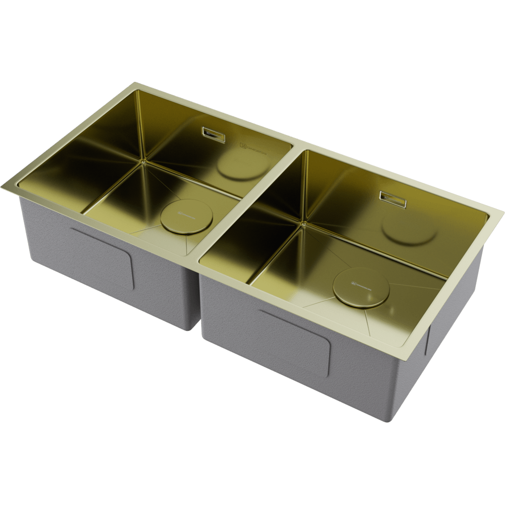 Omoikiri Taki 86-2-U/IF-LG нерж. сталь/светлое золото